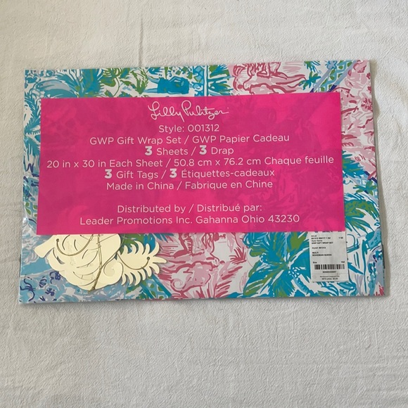 Lilly Pulitzer Holiday Nwt Lilly Pulitzer Gift Wrap Set Poshmark